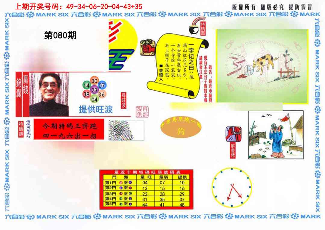 080期特码王(信封)[图]